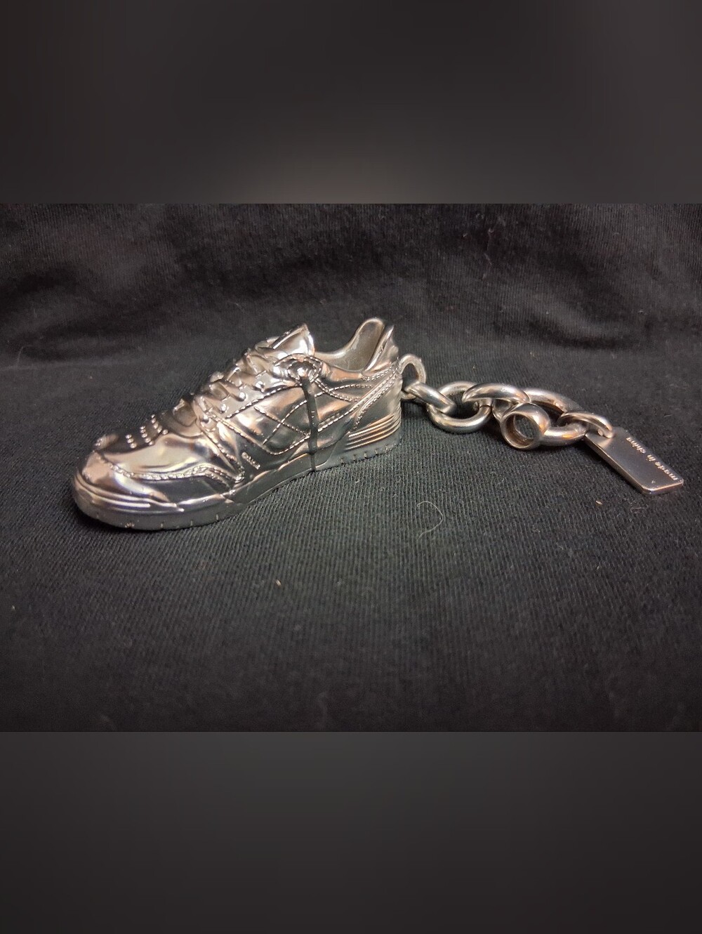 Coach Kids Silver Sneaker Charm Keychain